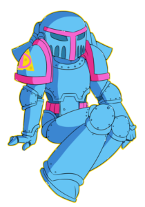 Pin up Space Marine