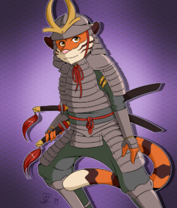 Patreon Reward: Samurai Feline
